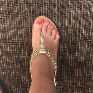 Coach Sandal size 6 gold